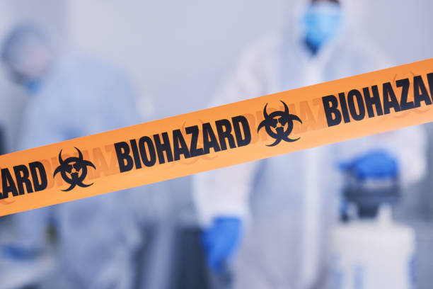 Professional Biohazard Cleanup technician working in Clearfield, UT